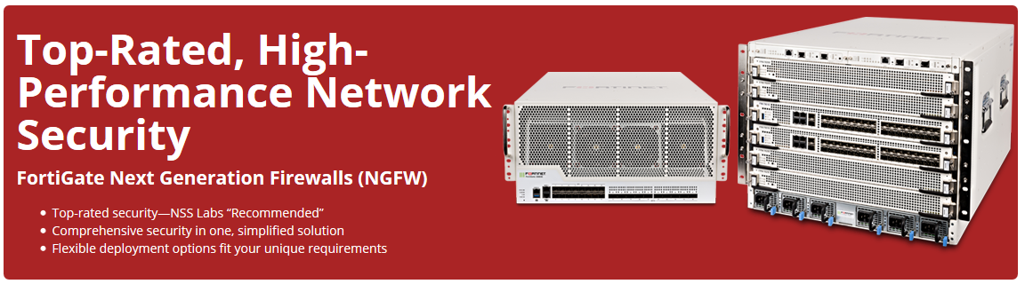 Fortinet FortiGate Next Generation Firewalls